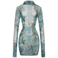 Honeyz Womens Mesh Mini Dress Lightweight - L-XL Regular