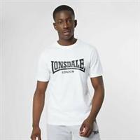 Lonsdale Essentials Logo Tee Mens Gents Regular Fit Shirt T Top Jersey - XS Regular