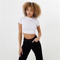 Jack Wills Womens Cropped Baby T-Shirt Crew Neck - 14 Regular