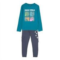 Character Kids WORLD Long SleeveLEEVE TEE And JOGGER NAVY Closed Hem Fleece Jogg - 6-7 Yrs Regular