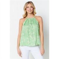 Be You Womens Palm Print Top Woven Cami - 18 Regular