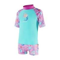 Speedo Kids Prt Sunt Set Short Sleeve Sports Training Fitness Gym Performance - 6-9 Mnth Regular