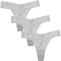 Be You Womens Pack Lace Thong Briefs - 8 Regular