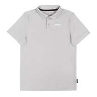 Slazenger Solid Polo Shirt Top Kids Short Sleeve Sports Training Fitness - 7-8 Yrs Regular