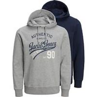 Jack & Jones Mens Ethan 2 Pack Hoodie Hooded Top OTH - S Regular