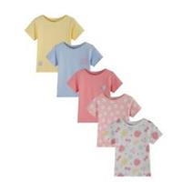 Be You Kids Younger Girl 5 Pack T-Shirt Longline - 5-6 Yrs Regular