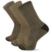 Merrell Mens Wool Everyday Crew 3 Pack Walking Socks - M-L Regular