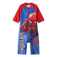 Character Kids All In One Spiderman Swimsuit Juniors Piece Pool Beach Swimwear - 4-5 Regular