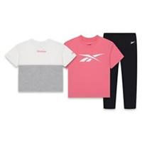 Reebok Kids Blk Lgn T St Baby Top and Legging Sets - 4-5 Years Regular