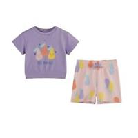 Hello World Girls Baby Girl Pear Shorty Jog Set Clothing Sets - 18-24 Months Regular