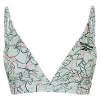 Reebok Womens Cl Aop Bra Low Impact Sports Training Fitness Gym Crop Tops - 4-6 Regular