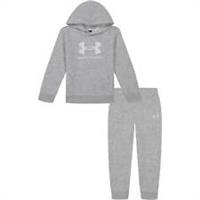 Under Armour Boys Big Logo Set Infant Fleece Tracksuit Sports Casuals Hooded - 2-3 Years Regular