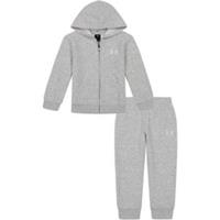 Under Armour Boys Branded Logo Fz Set Baby Fleece Tracksuit Sports Casuals - 12-18 Months Regular