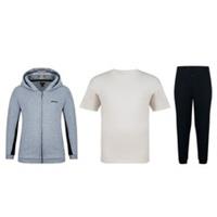 Firetrap Boys Junior 3 piece Jogger Set Fleece Tracksuit Sports Casuals Hooded - 11-12 Years Regular