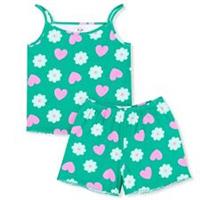 Be You Girls Older Ribbed Floral Shortie Pyjama Cami Sets - 6-7 Years Regular