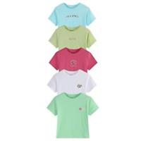 Be You Kids Older Girl 5 Pack Tropic Boxy T-Shirt Clothing Sets - 10-11 Years Regular