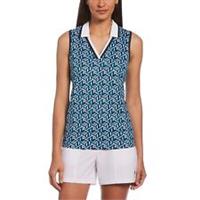 Original Penguin Womens Geo Print Tnk Sleeveless Sports Training Fitness Gym - 14 Regular