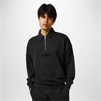Jack Wills Mens Slouch Quarter Zip Top 1/4 Fleece - M Regular