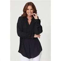 Be You Womens Long Sleeve V Neck Blouse Blouses - V-Neck - 14 Regular