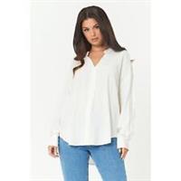 Be You Womens Long Sleeve V Neck Blouse Blouses - V-Neck - 14 Regular