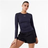 Everlast Womens Ruched Long Sleeve T Sports Training Fitness Gym Performance - 6 Regular