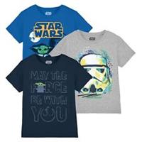 Star Wars Kids T-Shirt 3 Pack Regular Fit - 3-4 Years Regular