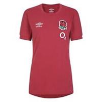 Umbro Womens England Rugby Leisure T-Shirt 2023 2024 Short Sleeve Sports - 14 Regular