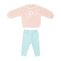 Hello World Kids W G Borg Outft Bb51 Top And Leggings Set - 0-3 Months Regular