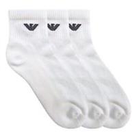 Emporio Armani Mens 3pspngankles Trainer Socks - 6-12 Regular