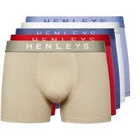 Henleys Mens 5 Pack Boxers Trunk - M Regular