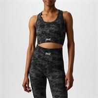 Everlast Womens Camo Racerback Sports Bra Training Fitness Gym Crop Top Low - 12 Regular
