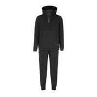 Firetrap Mens 1/4 Zip Tracksuits Poly Tracksuit Sports Casual Hooded Lightweight - M Regular