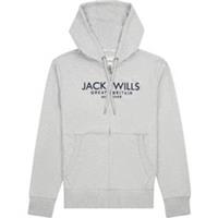 Jack Wills Mens Grph Bb Z Hoodie Hooded Sweatshirt Top Zip  L Regular
