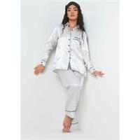 Missy Empire Womens Wide Leg Pyjama Set Short Sleeve - 6 Regular