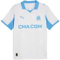 Puma Mens Olympique Marseille Home Shirt 2025 2026 Adults Short Sleeve Crew Neck - S Regular