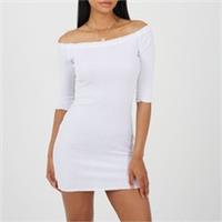 Brave Soul Womens Mini Dress Elbow Length Sleeve Cotton - 12 Regular