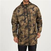 Brave Soul Mens Camo Print Oversized Parka Jacket Coat Long Sleeve Outerwear - S Regular