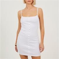 Brave Soul Womens Through Mini Dress Strappy Cotton - 12 Regular