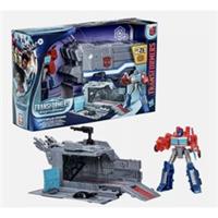 Transformers Unisex All Earthspark Optimus Prime Action Figure With Battle Base