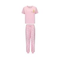 Character Womens Short Sleeve Pyjama Set Round Neck Cotton - 10 Regular