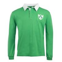KooGa Mens Ireland Vintage Rugby Shirt Long Sleeve Collared Cotton - 2XL Regular