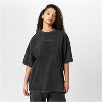 Firetrap Mens Wash Boxy T-shirt Oversized Cotton - L Regular