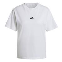 adidas Womens Essentials Small Logo Cotton T-shirt Regular Fit - 4-6 Regular