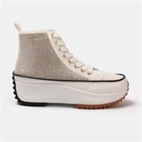 Firetrap Womens Trainers High Top Canvas Platform Lace Up Grip Fashion Shoes