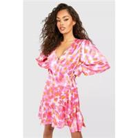 Influence Womens Satin Mini Dress Skater - 12 Regular