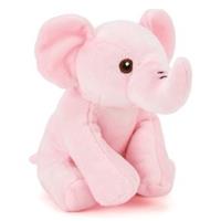 Zappi Co Elephant Pink Soft Toy 15 Cm Eco Plush