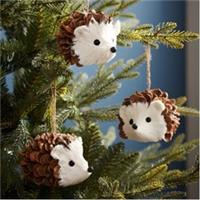 The Spirit Of Christmas Unisex 3 Pack Tree Decoration 54 Hedgehogs
