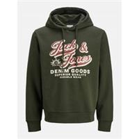 Jack & Jones Mens + 2 Col Hoodie Hooded Sweatshirt Top Oth - 5XL Regular