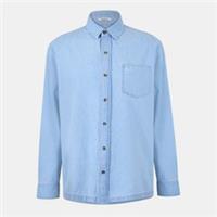 Jack Wills Mens Chambray Shirt Long Sleeve Denim - L Regular