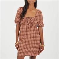 Brave Soul Womens Puff Sleevedress Mini Dress - 8 Regular